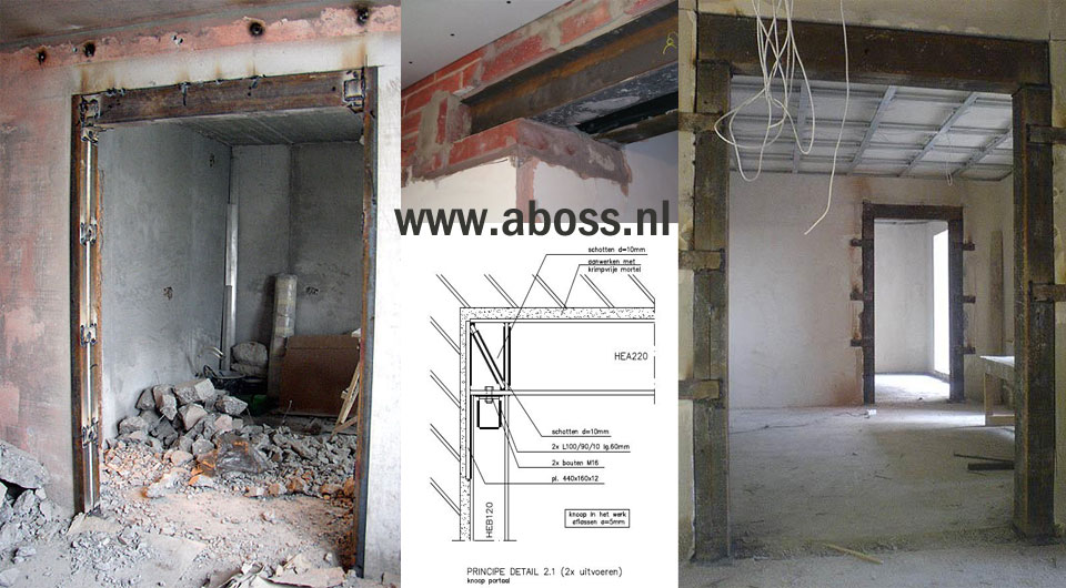 Constructieberekeningen nodig voor muurdoorbraak en staalportaal