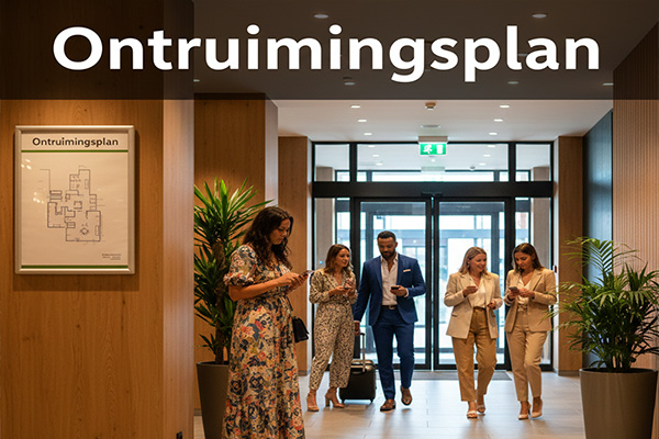 Voorbeeld vluchtrouteaanduiding