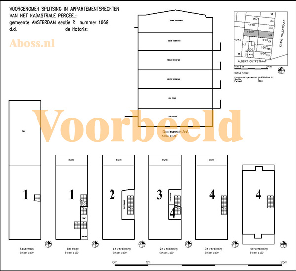 Example partition drawing – floor overview (illustration)