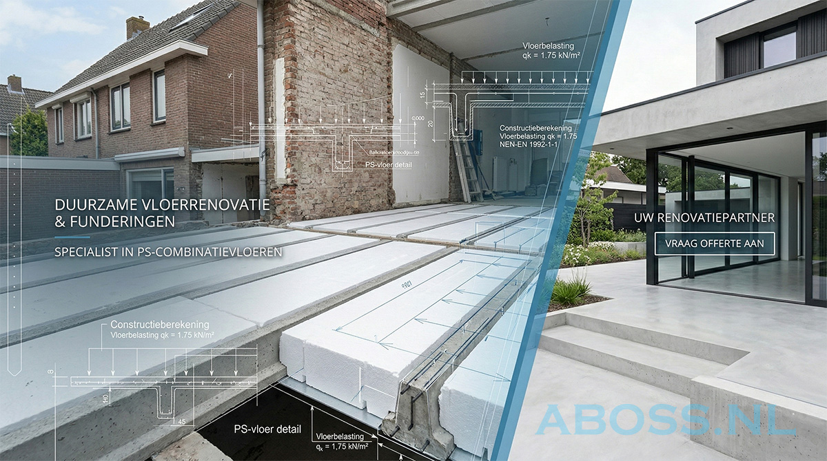 Constructieberekening voor PS-combinatievloer (broodjesvloer) door Aboss Bouwadvies